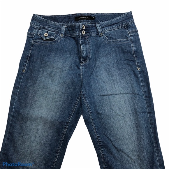 Calvin Klein Jeans High Rise Stretch Cropped Jeans - Picture 3 of 16